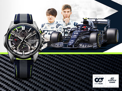 New EDIFICE Watches Incorporating 6K Carbon Fiber in Collaboration with Scuderia AlphaTauri