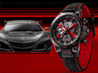 EDIFICE Featuring the Same Authentic Paint Used in the Red Honda Badge