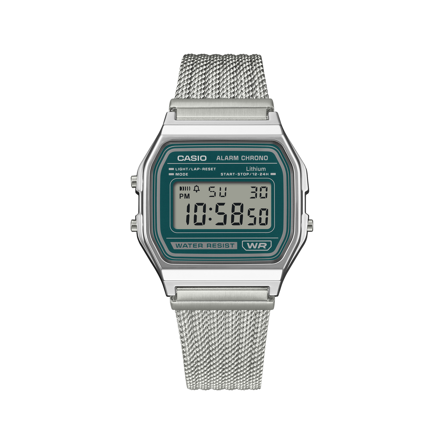 Casio A158WEM-3D Classic Digital Watch Fine-Woven Mesh Band GUESS Casio A158WEM-3D Classic Digital Watch Fine-Woven Mesh Band GUESS