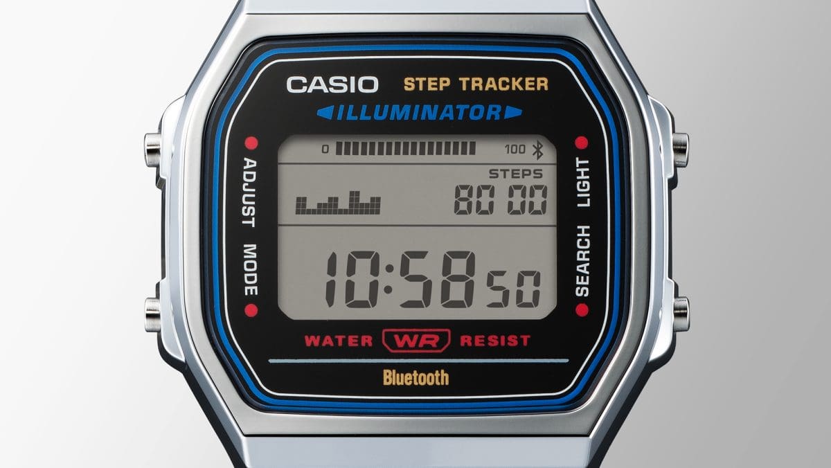 Casio ABL100WE-7A Vintage Bluetooth Step Tracker Digital Watch CASIO Casio ABL100WE-7A Vintage Bluetooth Step Tracker Digital Watch CASIO