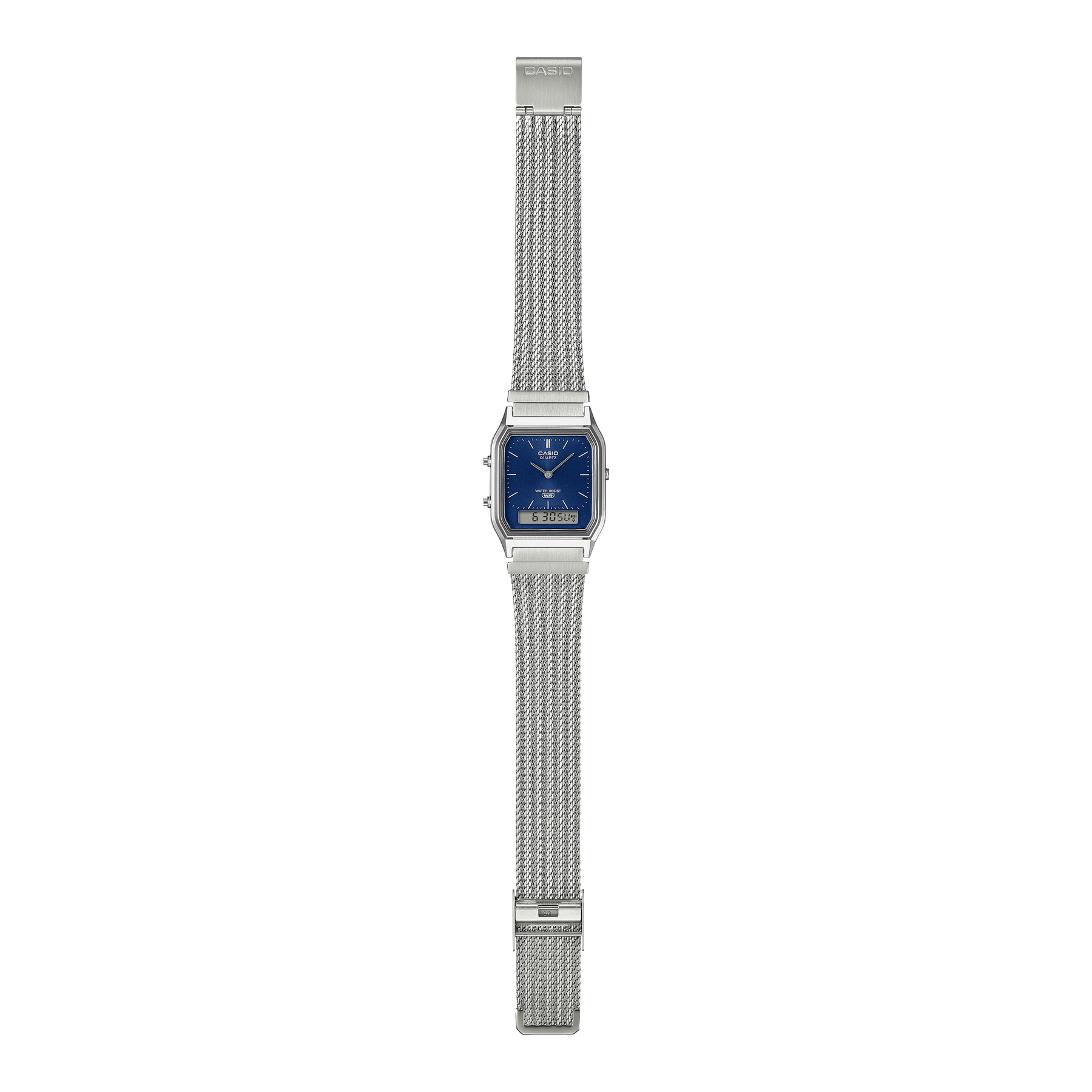 Casio AQ230EM-2A Classic Ana-Digi Watch Fine-Woven Mesh Band GUESS Casio AQ230EM-2A Classic Ana-Digi Watch Fine-Woven Mesh Band GUESS