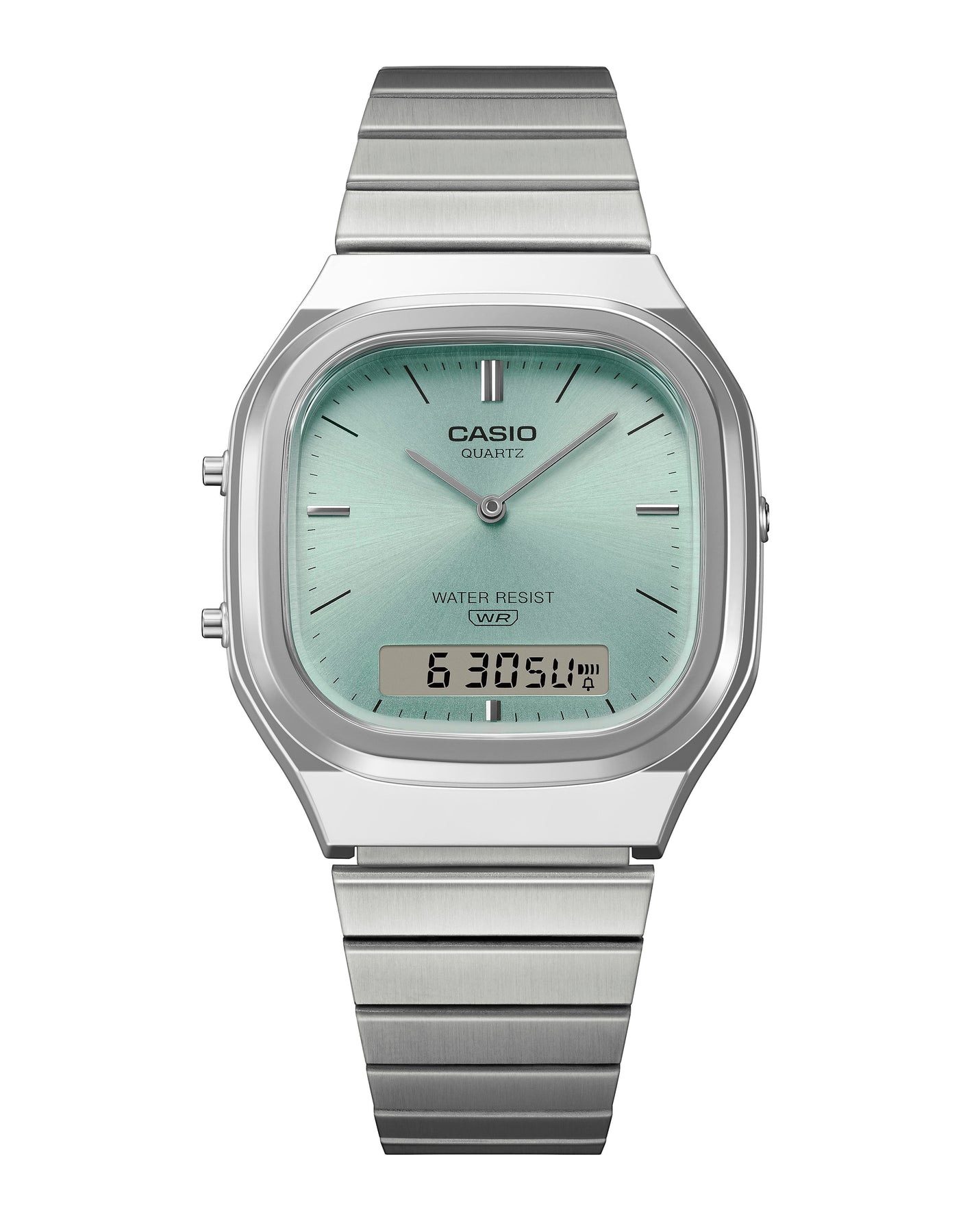 Casio AQ240E-2A Vintage Analog Digital Watch – Teal Dial CASIO Casio AQ240E-2A Vintage Analog Digital Watch – Teal Dial CASIO