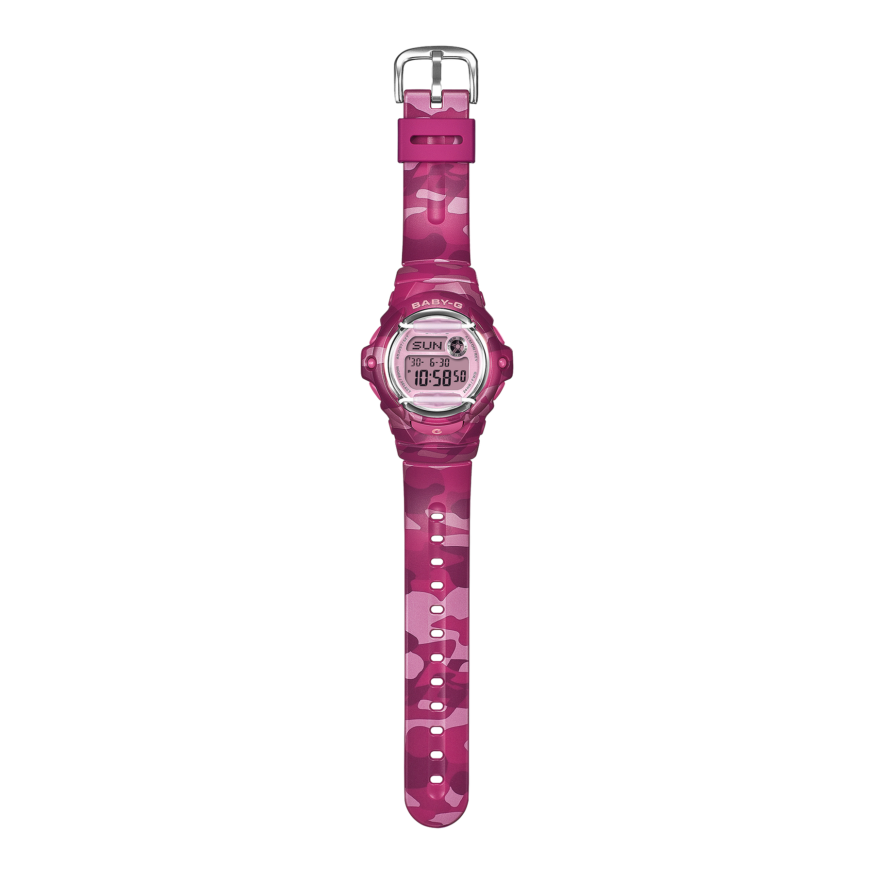 Casio Baby-G BG169CM-4D Digital Pink Camouflage Resin Watch G-SHOCK Casio Baby-G BG169CM-4D Digital Pink Camouflage Resin Watch G-SHOCK