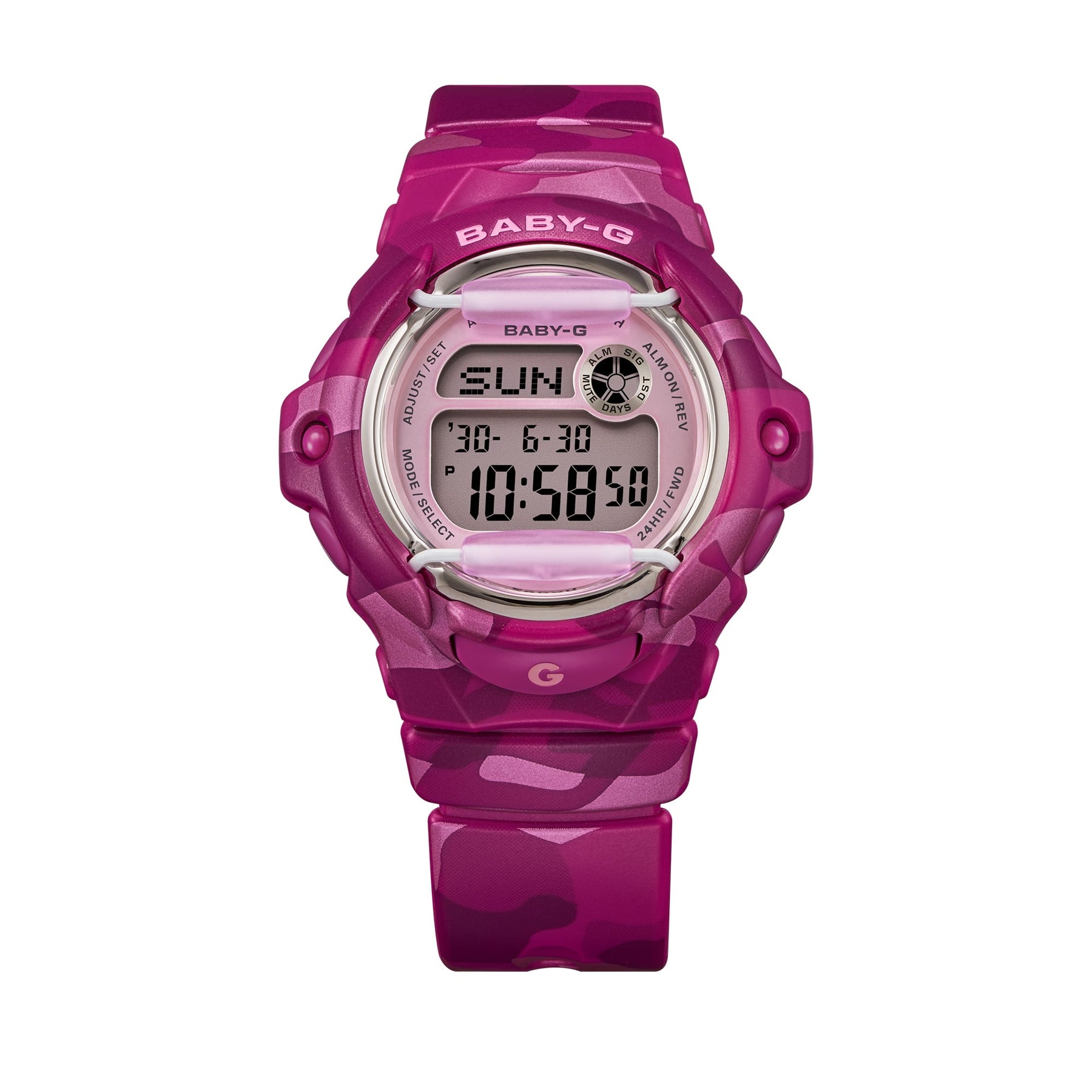 Casio Baby-G BG169CM-4D Digital Pink Camouflage Resin Watch G-SHOCK Casio Baby-G BG169CM-4D Digital Pink Camouflage Resin Watch G-SHOCK
