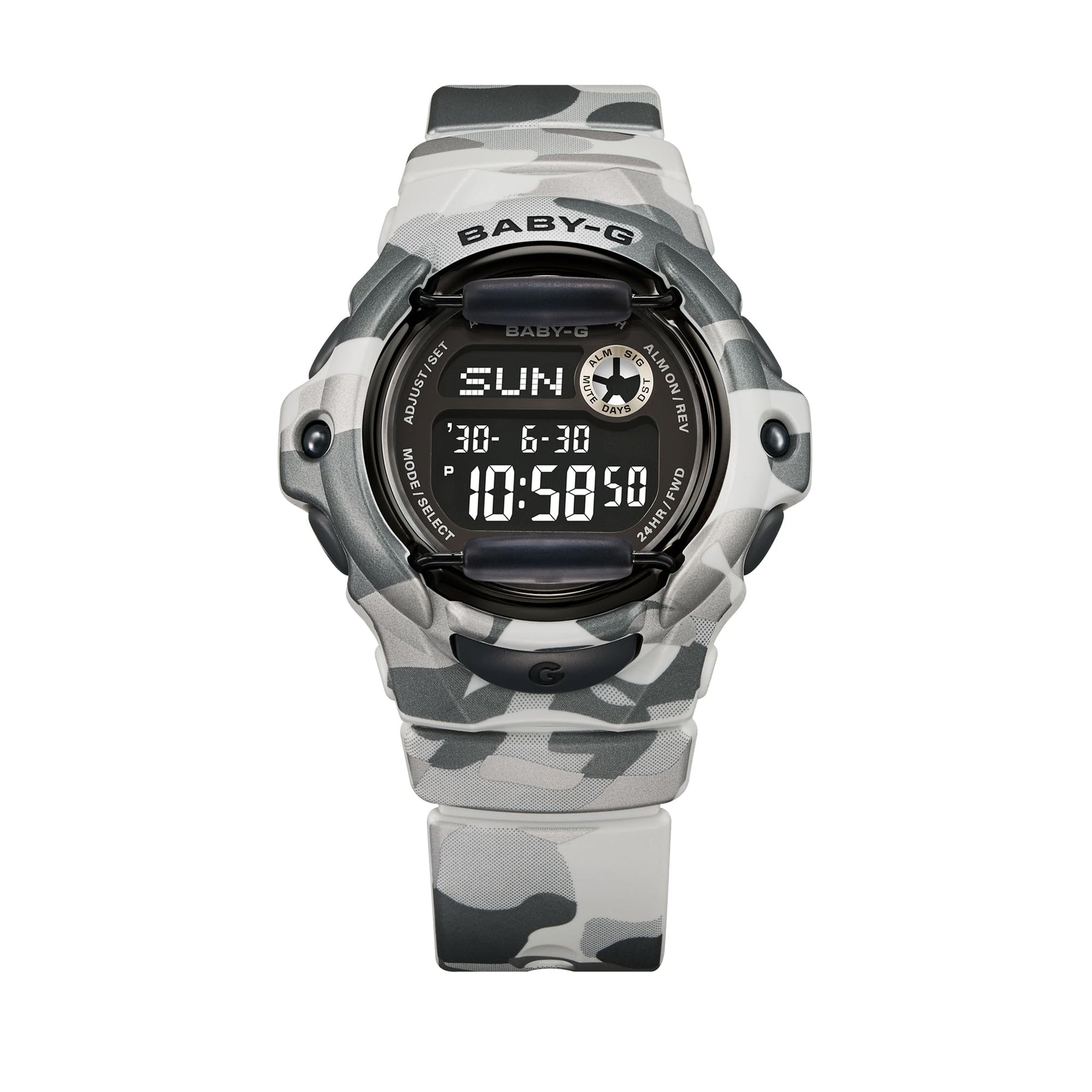 Casio Baby-G BG169CMB-8D Grey Camouflage Digital Resin Watch G-SHOCK Casio Baby-G BG169CMB-8D Grey Camouflage Digital Resin Watch G-SHOCK