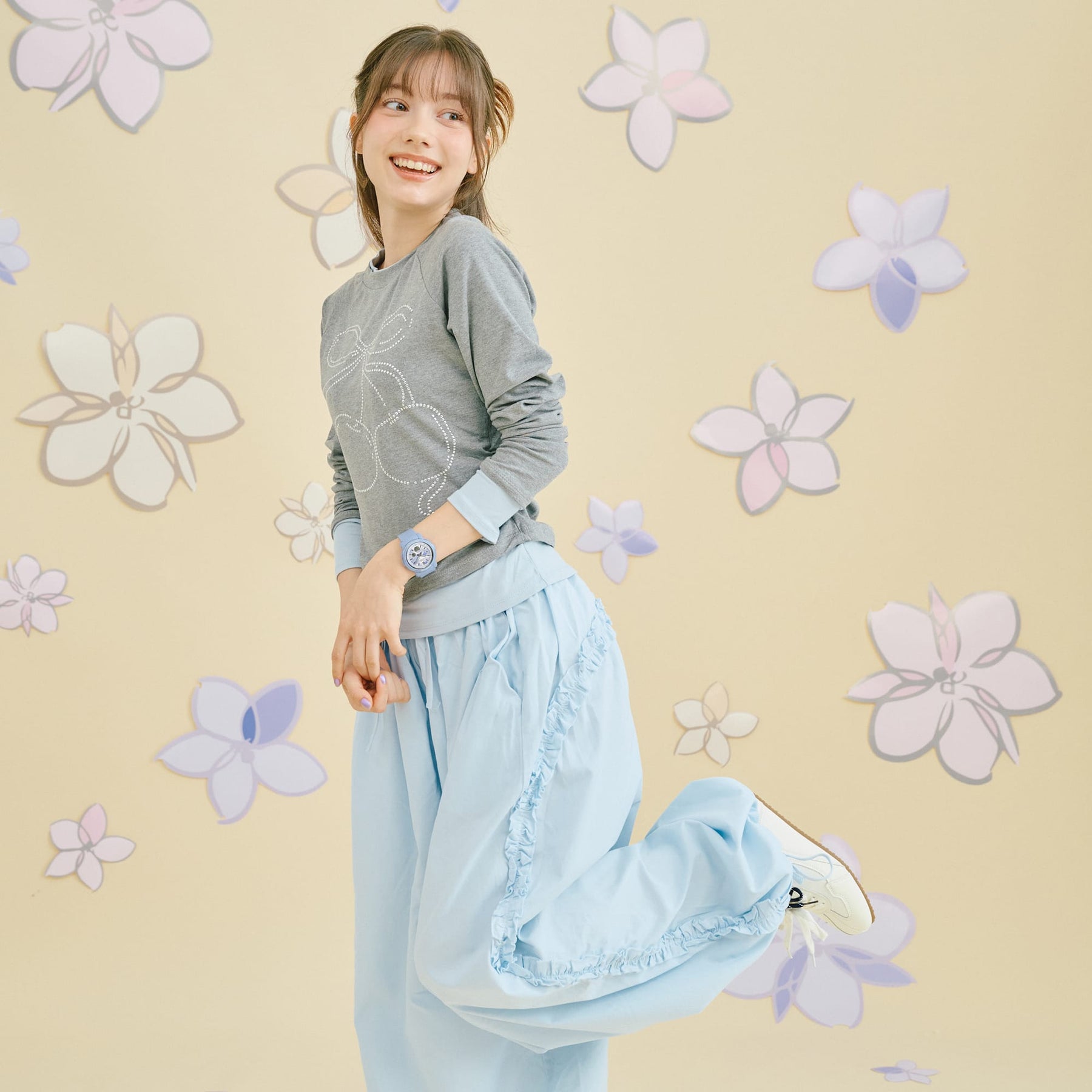 Casio BABY-G BGA-290FL-2ADR Digital-Analog Resin Watch – Blue Floral, Shock Resistant, 100M WR GUESS Casio BABY-G BGA-290FL-2ADR Digital-Analog Resin Watch – Blue Floral, Shock Resistant, 100M WR GUESS