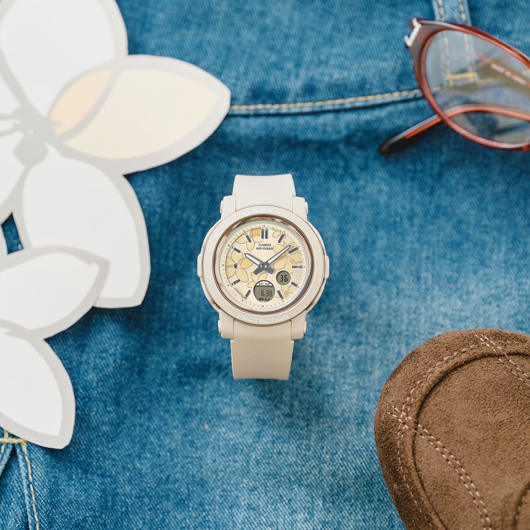 Casio BABY-G BGA-290FL-4ADR Digital-Analog Resin Watch – Floral Pattern, Shock Resistant, 100M WR GUESS Casio BABY-G BGA-290FL-4ADR Digital-Analog Resin Watch – Floral Pattern, Shock Resistant, 100M WR GUESS