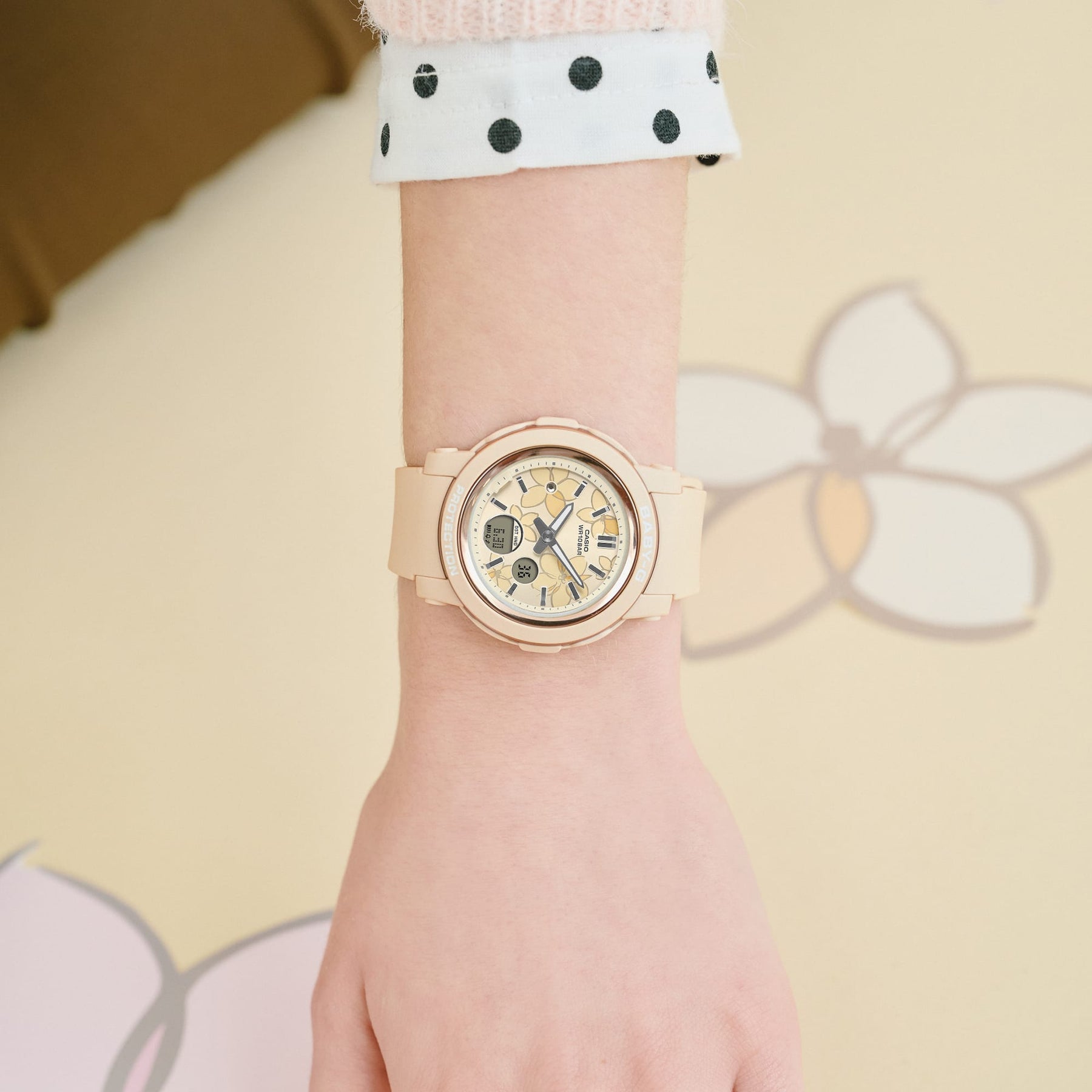 Casio BABY-G BGA-290FL-4ADR Digital-Analog Resin Watch – Floral Pattern, Shock Resistant, 100M WR GUESS Casio BABY-G BGA-290FL-4ADR Digital-Analog Resin Watch – Floral Pattern, Shock Resistant, 100M WR GUESS