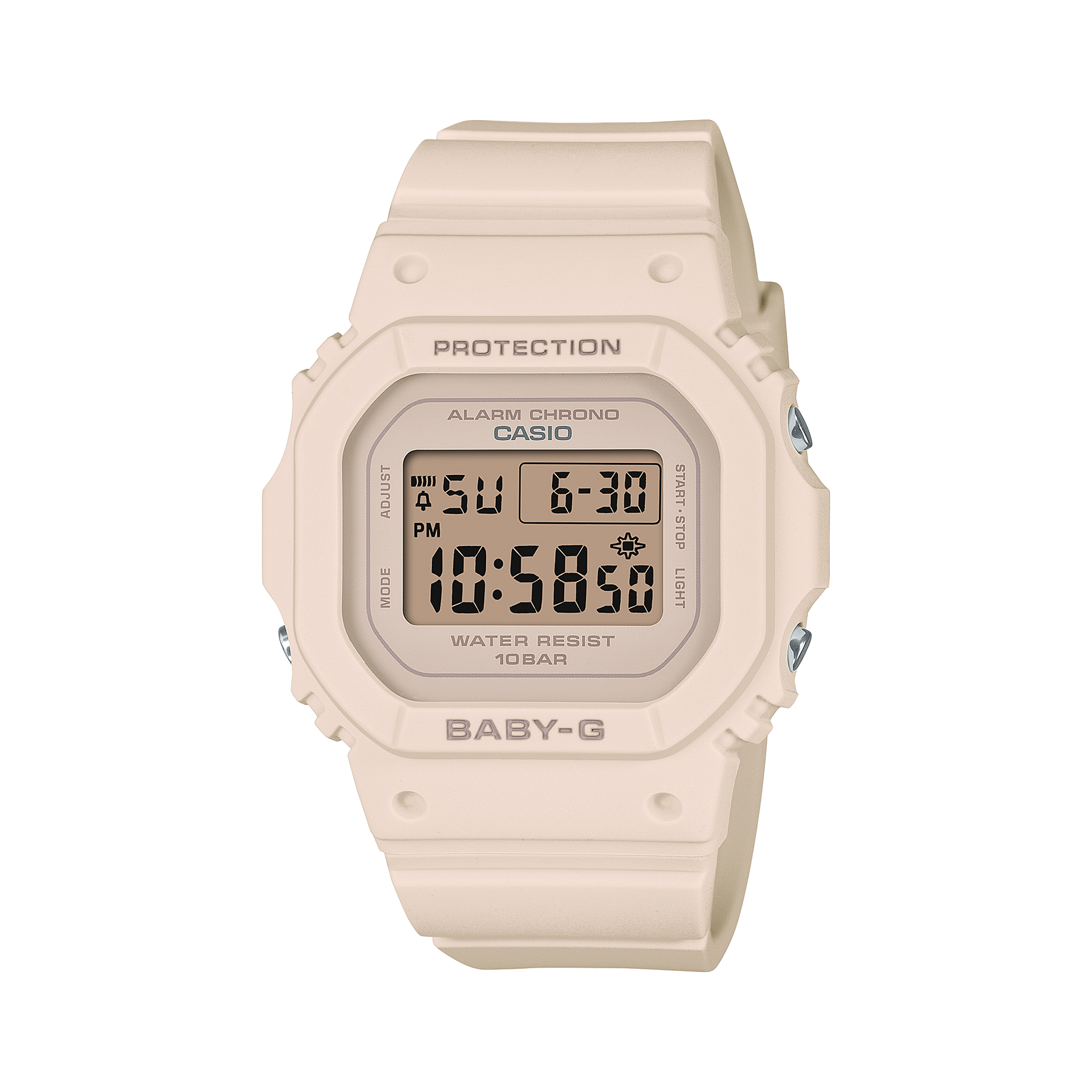 Casio Baby-G BGD565U-4D Women's Digital Pink Beige Resin Watch G-SHOCK Casio Baby-G BGD565U-4D Women's Digital Pink Beige Resin Watch G-SHOCK