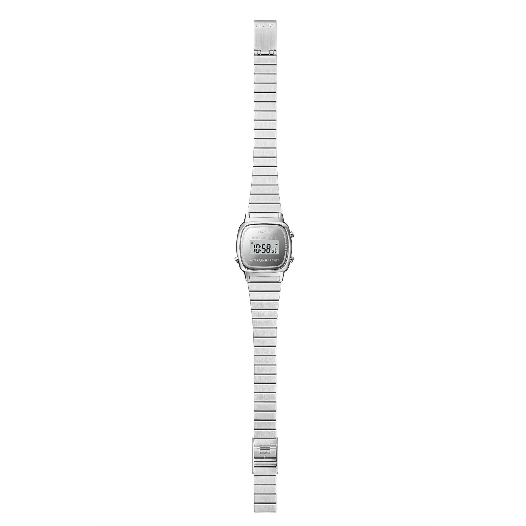 Casio Vintage Ladies Digital Watch LA670WES-7A Silver Stainless Steel G-SHOCK Casio Vintage Ladies Digital Watch LA670WES-7A Silver Stainless Steel G-SHOCK