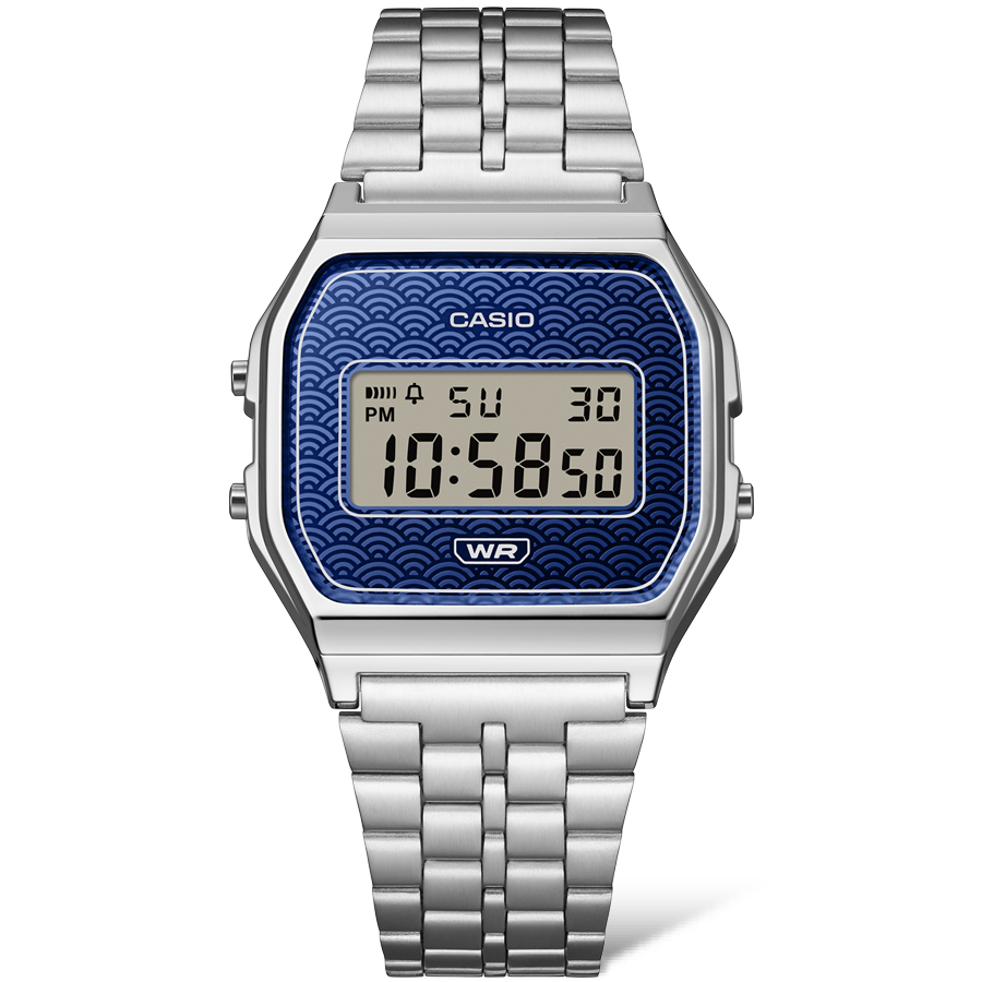 Casio A159WEVJ-2D Vintage Digital Watch – Made in Japan Blue Dial CASIO Casio A159WEVJ-2D Vintage Digital Watch – Made in Japan Blue Dial CASIO
