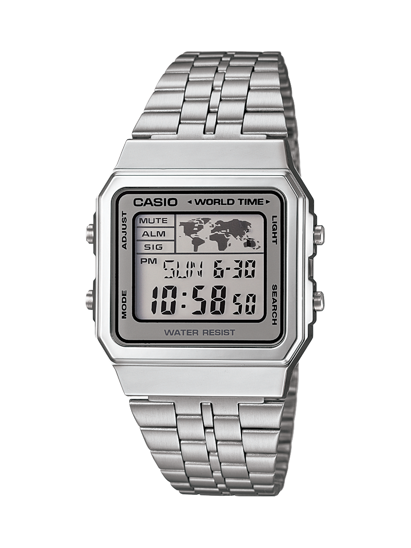 Casio Vintage A500WA-7D Digital Stainless Steel Watch CASIO 